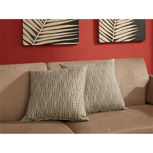 Dorel Home Products Accent Pillows, Set of 2, Brown Dot