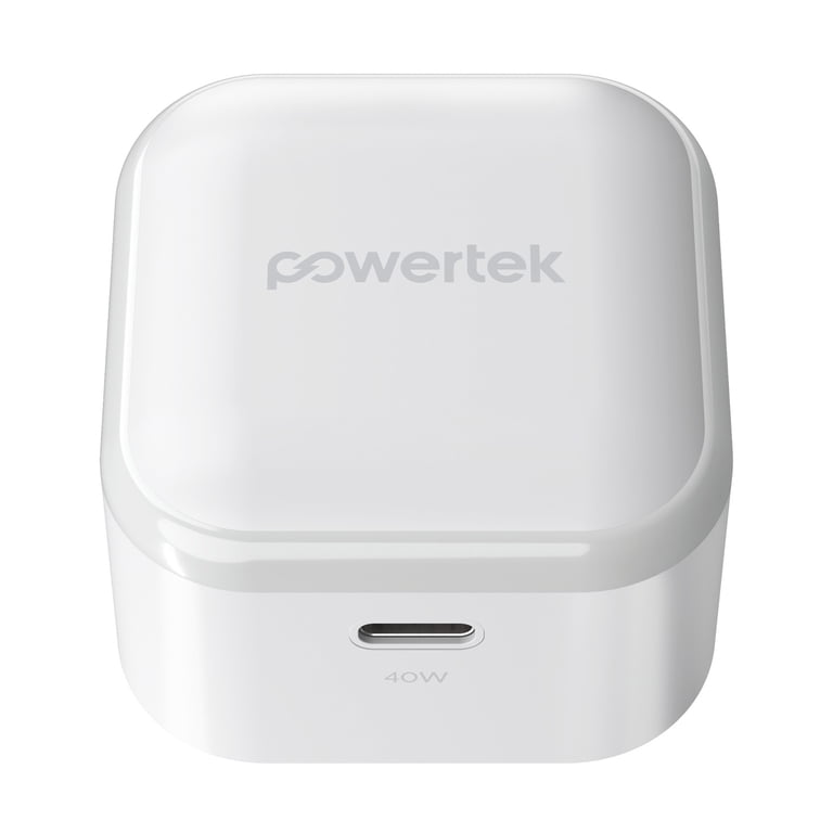 Powertek 40W USB-C Fast Charging Wall Charger, White photo 2