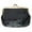 Black, variant on Eel skin Leather Coin Purse Snap Closure  E 905