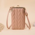 thumbnail image 1 of Bolso pequeño para teléfono cruzado para mujer, cartera para teléfono móvil, bonito bolso de hombro con cierre de beso y ranuras para tarjetas de crédito, 1 of 5