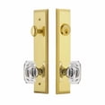 thumbnail image 3 of Grandeur Fifth Avenue Tall Plate Single Cylinder One Piece Knobset with Baguette Crystal Knob, 3 of 6