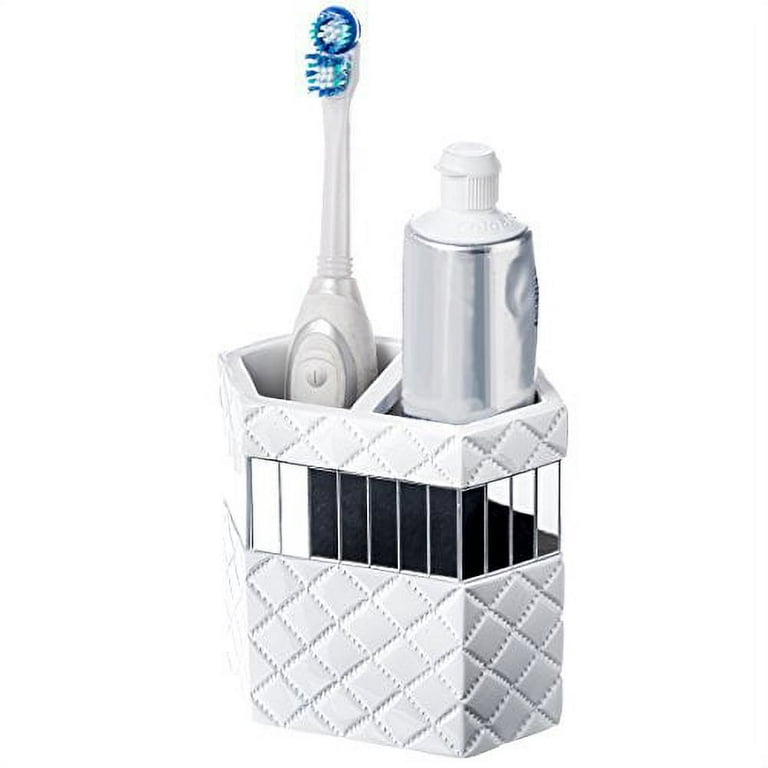 Quilted Mirror 4-Piece Bathroom Accessory Set Creative Scents