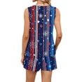 thumbnail image 4 of JULMCOMO 4th of July Two Piece Sets for Women Independence Day Square Neck Sleeveless Tank Top 1776 Outfits American Flag Patriotic Short Sets with Pockets Sky Blue S, 4 of 8