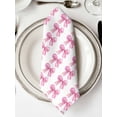 thumbnail image 2 of Cloth Napkins 1 Piece - 20x20 Inches, Pink Bow Ribbon Washable Reusable Table Napkins, Bowknot Bow Tie Aesthetics Minimalist Soft & Absortbent Dining Napkin for Party Wedding Hotel Restaurant, 2 of 8