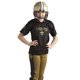 thumbnail image 2 of Conjunto de uniforme de fútbol americano Franklin Sports New Orleans Saints mediana, 2 of 3