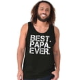 thumbnail image 4 of Best Papa Ever Worlds Greatest Dad Tank Top Sleeveless Tee Men Brisco Brands S, 4 of 5