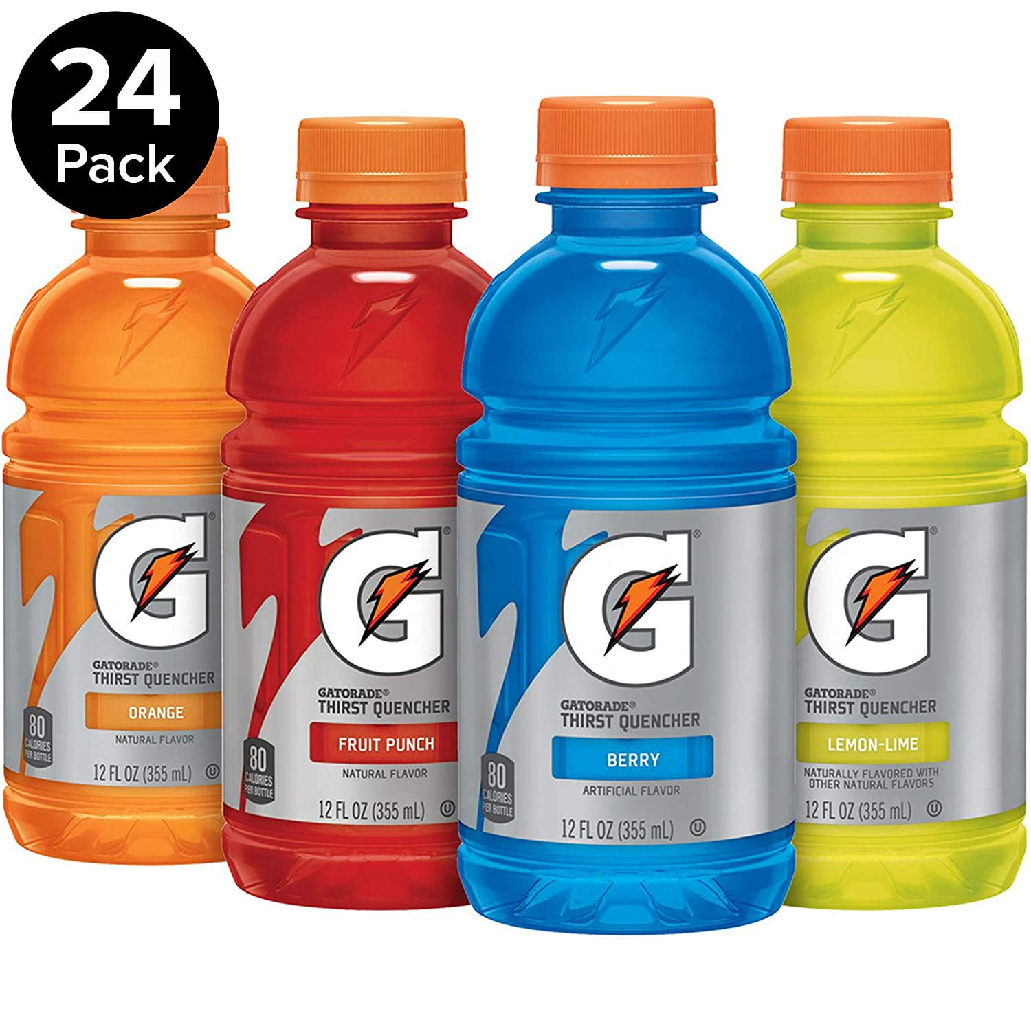 Gatorade Classic Thirst Quencher Sport Drink, Variety Pack, 12 Ounce Bottles (Pack of 24)