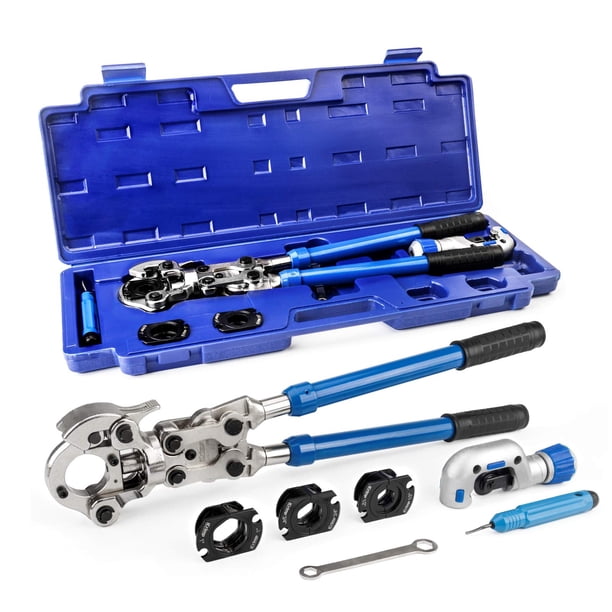 Kit de herramientas para prensar tubos de cobre iCrimp con cortador y desbarbador