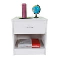 thumbnail image 5 of GoDecor Set of 2 Nightstand Bedroom Storage Bedside Table Side End Table with Drawer and Open Shelf White, 5 of 6