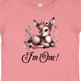 thumbnail image 4 of Inktastic 1st Birthday Cottagecore Baby Girl Deer Girls Baby T-Shirt, 4 of 5