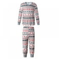 thumbnail image 5 of Family Matching Pajamas Christmas Jammies Clothes Cotton Holiday Nightwear Household Sleepwear Sets Long Sleeve Pjs Child 8T, 5 of 14