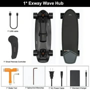 Exway Wave Belt Electric Skateboard, Travel-friendly, Speed 23mph, Range 12miles, Wheels 85mm, for Adults