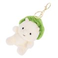thumbnail image 3 of SEWACC Stuffed Dinosaur Keychain White Plush Animal Key Chain Gift for Keys Companion 1Pack, 3 of 8