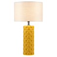 thumbnail image 1 of Lampe de Table Ronde en Céramique et Lin Design 510 en Orange, 1 of 8