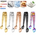 thumbnail image 4 of 4 inch Mini Food Tongs for Various Foods Small Rose Candy Block Clip, 4 of 4
