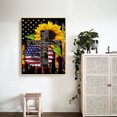 thumbnail image 3 of Cuadros Decorativos Diamante pintura 5D taladro redondo completo mosaico DIY US bandera girasol Kit decoración de la pared Ndcxsfigh Nuevos Originales, 3 of 8