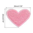thumbnail image 2 of Uxcell Heart Shaped Patches Rose Pink Embroidered Sew on Love Applique Patches 15 Pack Pink, 2 of 4