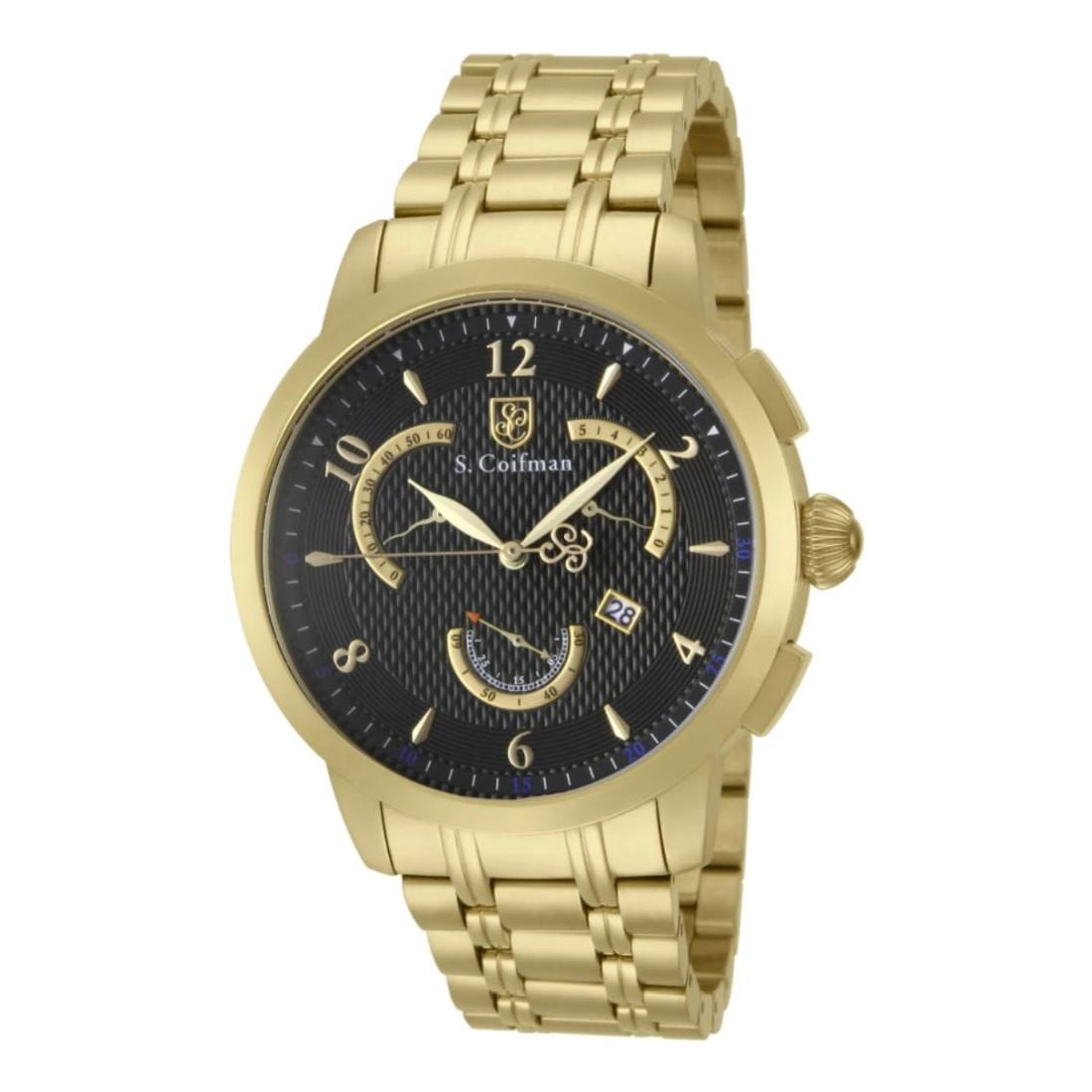 TechnoMarine Cruise Medusa Chronograph Gold Dial Men display picture 3