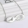 thumbnail image 2 of Personalized Custom Infinity Pet Dog Engrave Name Chain Pendant Necklace, 2 of 9