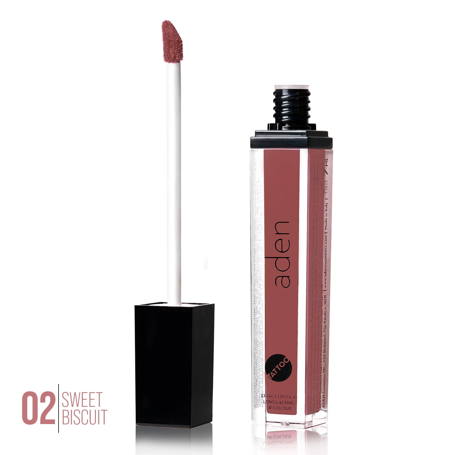 aden Tattoo Matte Lipstick - 7ML -  (02 Sweet Biscuit)