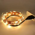 thumbnail image 1 of Cadena de iluminación USB de 2M, 5M, 10M, 20M, luces Led de colores para vacaciones, decoración navideña para bodas, luz blanca cálida con cable de cobre USB, 1 of 4