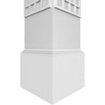 thumbnail image 5 of Ekena Millwork 12"W x 9'H Craftsman Classic Square Non-Tapered Manchester Fretwork Column w/ Mission Capital & Mission Base, 5 of 8