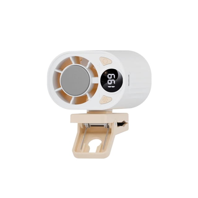 Portable Handheld Car Clip on Mini Air Conditioner Fan, Rechargeable Personal Fan With 199 Speed Adjustable&Led Display, Summer Small Cooling Fans for Travel/outdoor/office/camping/running