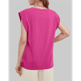 thumbnail image 4 of Women Summer Casual Tank Pink XL, 4 of 6