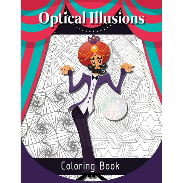 Optical Illusions Coloring Book Coloring Book for Adults Featuring