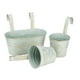 thumbnail image 1 of 3 macetas colgantes con riel y ganchos desmontables, orificio de drenaje para el hogar. Gris azul, 1 of 8