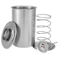 thumbnail image 2 of Ham Maker Stainless Steel Meat Press Cooker Large Capacity Ham Press Maker Round Shape Deli Meat Press Mold for Healthy Homemade Ham with Thermometer for Meat Pork Poultry, 2 of 11