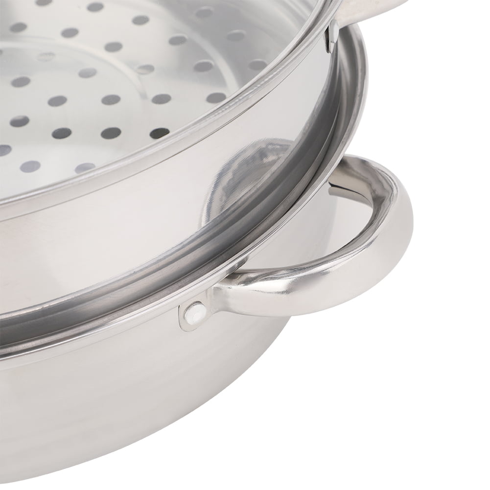 Borrey Stainless Steel Steam Basket Pot Thicken Double Boiler Steamer Pot  Soup Pot Induction Cooker Gas Stove Metal Steamer Pan - Boilers - AliExpress