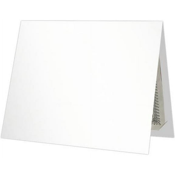 LUXPaper Certificate Holders for 8 1/2 x 11 Documents, White Gloss, 250 Pack, Holder Size 9 1/2 x 12