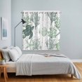thumbnail image 4 of Sage Green Coastal Kitchen Curtains 84 Inch Length, Sea Turtle Nautical Coral Summer Beach Grommet Top Bedroom Living Room Curtains, Light Filtering Cafe Curtain Drapes 2 Panels Set 104''x84'', 4 of 9