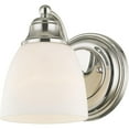 thumbnail image 4 of 5.5 inch 1 Light Polished Chrome Wall Sconce with White Glass Shade, 4 of 7