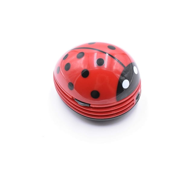Art&Beauty Red Beetle Shaped Portable Corner Desk Table Top Vacuum Cleaner Mini Cute Vacuum Cleaner Dust Sweeper