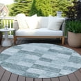 thumbnail image 6 of Addison Rugs Chantille Indoor/Outdoor Transitional Geometric Denim Washable Round Rug, 8' x 8', 6 of 6