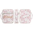 thumbnail image 3 of HELLHERO Reusable Quilted Bible Cover for Girls, Lightweight Large Capacity Bible Organizer Bag Polyester Fabric Scripture Book Organizer Floral Pattern, 3 of 9