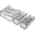 thumbnail image 1 of Juego de 3 Organizadores de Cajones para Ropa Interior, Divisores de Malla Lavables para Calcetines, Brasieres y Bragas, Almacenamiento en el Armario, 1 of 9