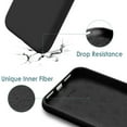 thumbnail image 5 of Silicone Case for iPhone SE 2020, iPhone 8 and iPhone 7, 4.7-Inch, Silky-Soft Touch Full-Body Protective Case, Shockproof Cover with Microfiber Lining, Black, 5 of 6