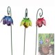 thumbnail image 4 of HWRETIE 3 Pack Metal Flower Garden Stakes Crystal Suncatcher Decorative Plant Stakes Outdoor Garden Yard Lawn Flower Bed Decoration Ornaments, 4 of 7