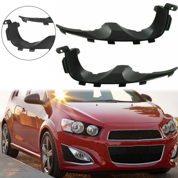 Kojem Front Bumper Retainer  Headlight Lamp Mounting Brace  Bracket Fits 2012 2013 2014 2015 2016 Chevrolet Sonic Pair Set Replacement For 95976851 95976852 GM2508111 GM2509111