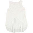 thumbnail image 2 of bar III Womens Pleated Knit Blouse, White, XX-Large, 2 of 2
