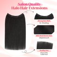 thumbnail image 2 of Extensiones de cabello Halo Rich Choices, 100% cabello humano, 30-55 cm, 2 of 7