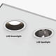 thumbnail image 5 of Apliques de pared LED impermeables Lámpara de pared de doble cabezal Bombilla reemplazable E27 para escaleras de habitación Iluminación de pared para jardín al aire libre Decoración, 5 of 5