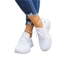 thumbnail image 4 of Domzle Walking Shoes for Women Nursing Slip Work Sock Sneakers Platform Comfortable Weight Light White 36, 4 of 6