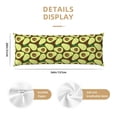 thumbnail image 3 of Lsque Avocado Body Pillow Case Cover,Ultra-Soft Microfiber Bed Pillow Cases 20x54 inches,Elegant Bedding,Breathable Durable Pillow Cover with Envelope Closure, 3 of 8