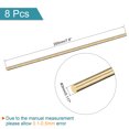 thumbnail image 2 of Uxcell 3mm Diameter 200mm Length Brass Solid Round Rod for DIY Craft 8 packs, 2 of 4