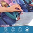 thumbnail image 5 of Yayeee Kitchen Curtains Tier Set of 2 Light Filtering 57"x24" Over Sink Window Panels, Colorful Art Flowers, 5 of 7