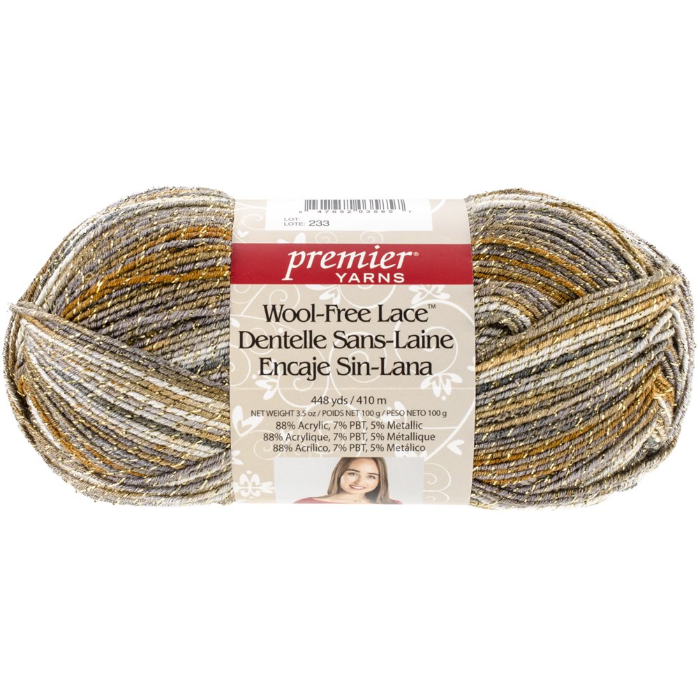 Premier Yarns WoolFree Lace YarnLimestone Glow